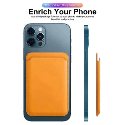 Magsafe Magnetic Leather Card Clip For iPhone 14 Pro Max (various colors)