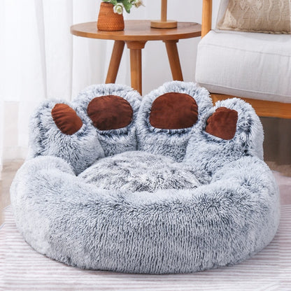 Pet Bed - Bear Paw Shaped Bed