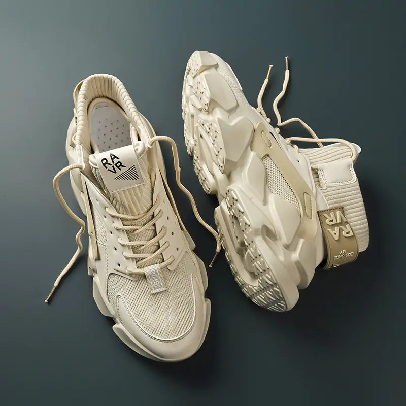Men's High-top Sneakers - Fashionable Chunky Shoes