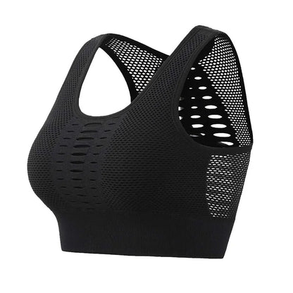 Mesh Breathable Push-Up Sports Bra for Women