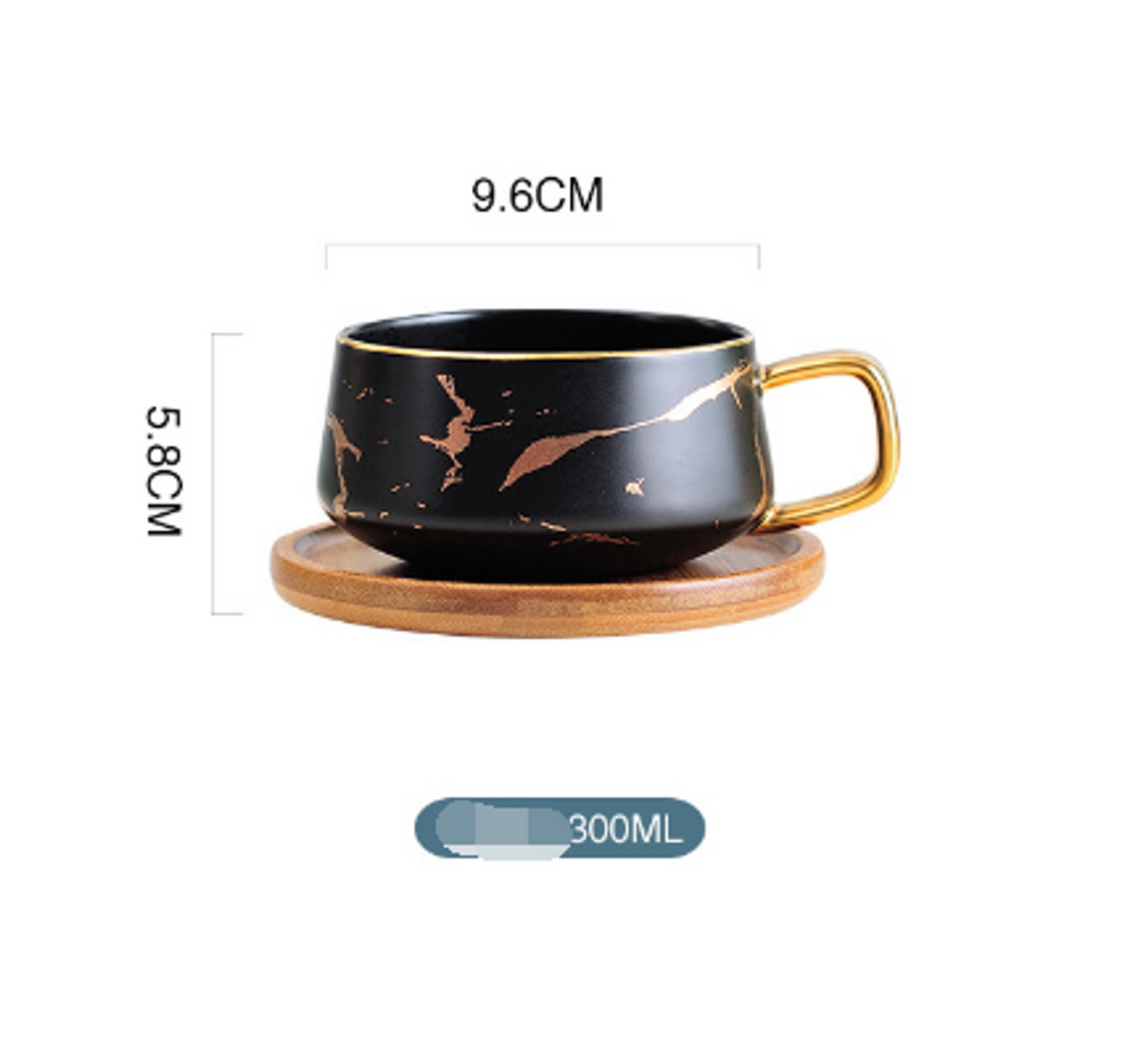 Coffee Mugs Marble Gold Inlay