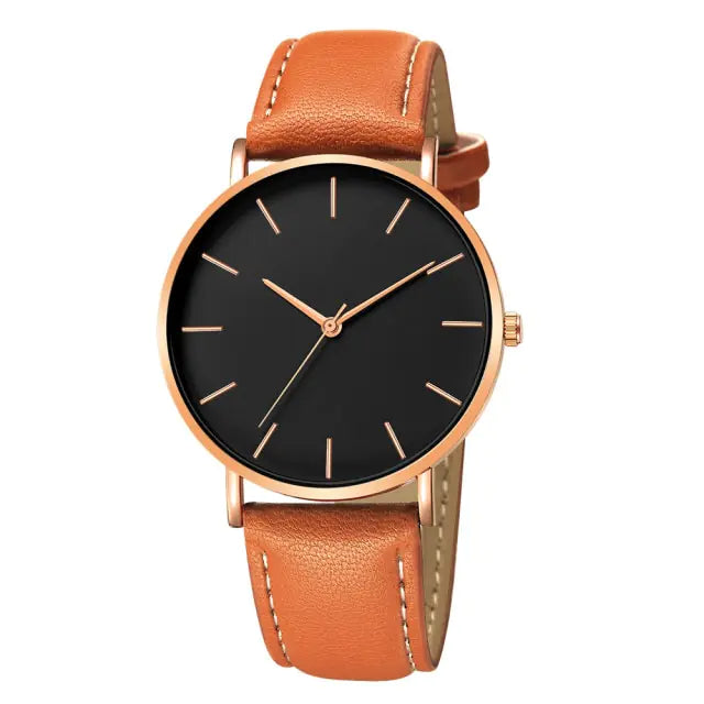 Simple Leather Luxury Watches (various colors)