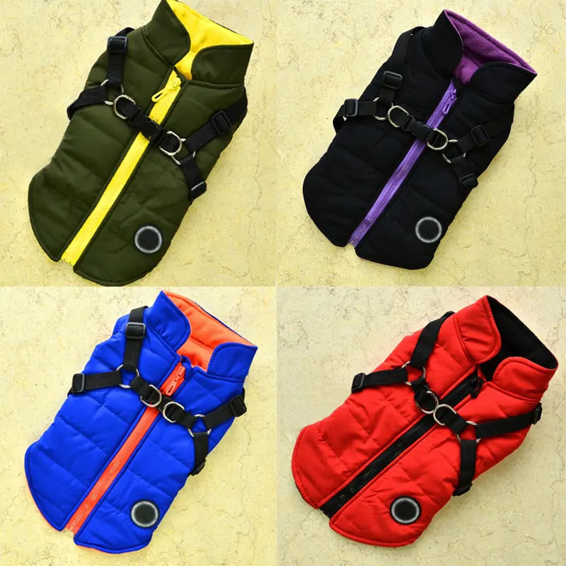 Waterproof Pet Coat with Harness