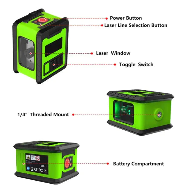 Level - Mini Infrared Laser Horizontal Green Light