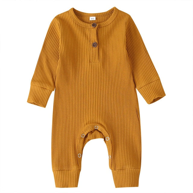 Long Sleeve Baby Romper (7 colors)