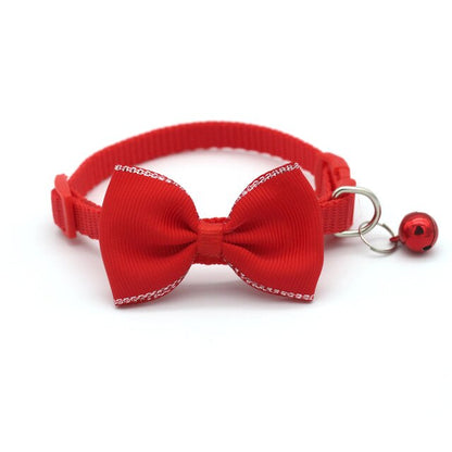 Cat Bow & Bell Collar