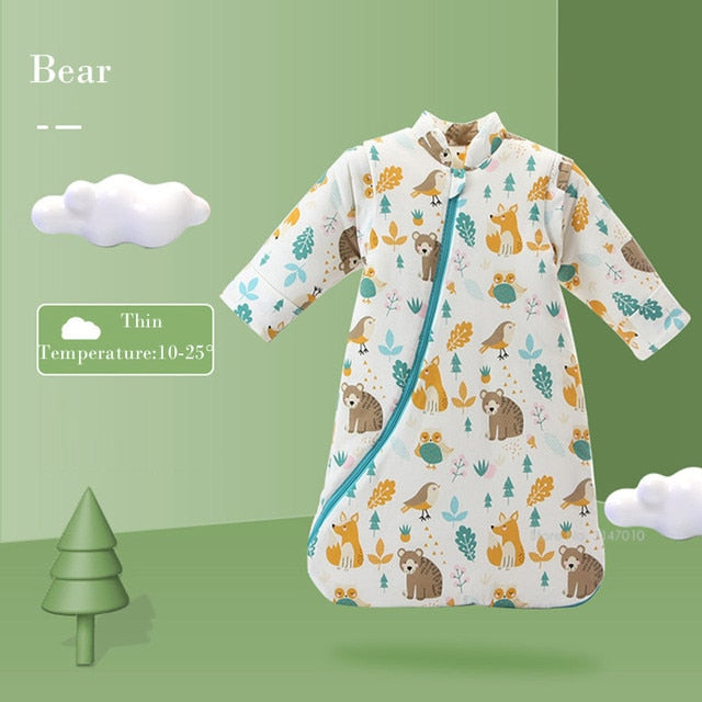 Cute Cotton Baby PJ-Sleeping Bag (various animals & themes)