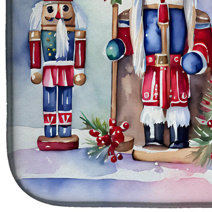 Christmas Nutcrackers Dish Drying Mat