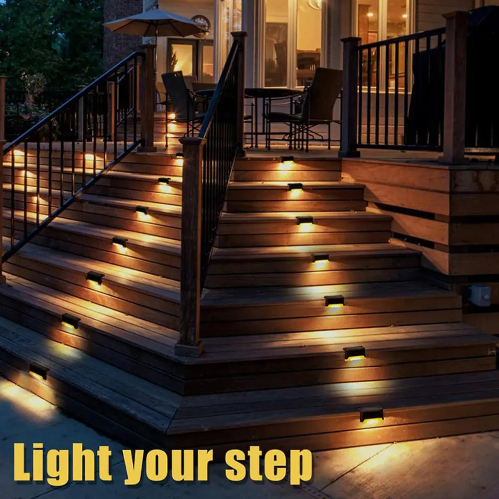 Beautiful Outdoor Solar Lit Waterproof Garden Stairs