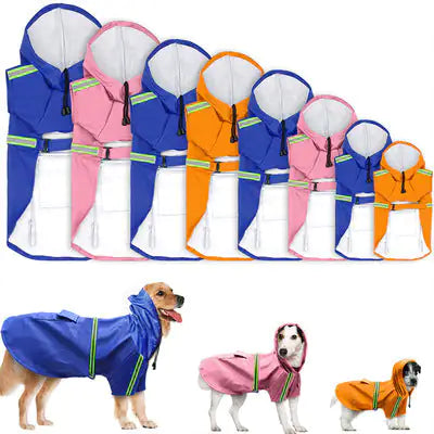 Spring & Summer Dog Raincoat (various colors)