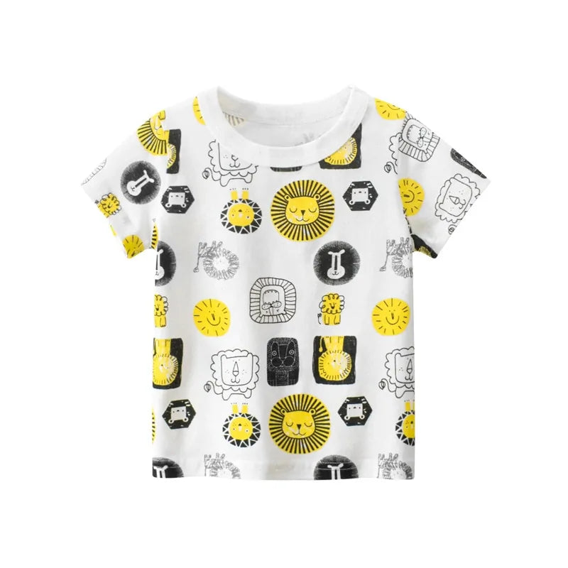 Children's Cartoon Short Sleeve T-Shirt