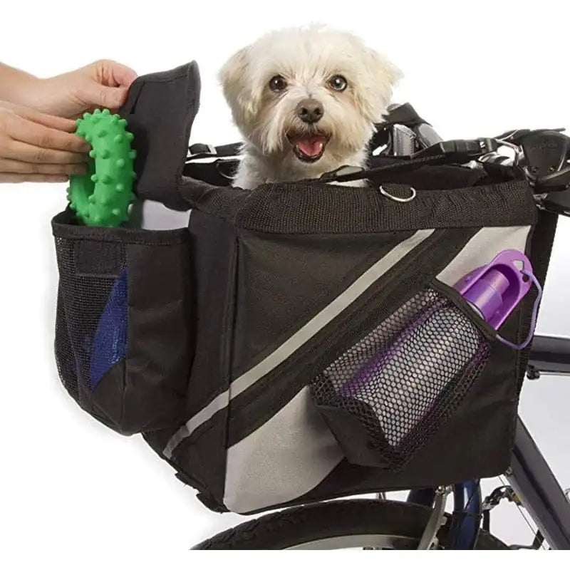 Dog Bicycle Basket Carrier (black or brown)