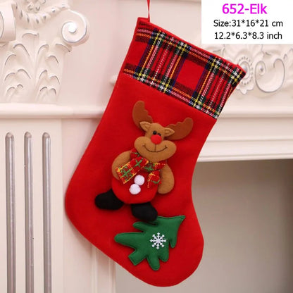 22 Different Christmas Stockings (Santas, Snowmen, Bears...)