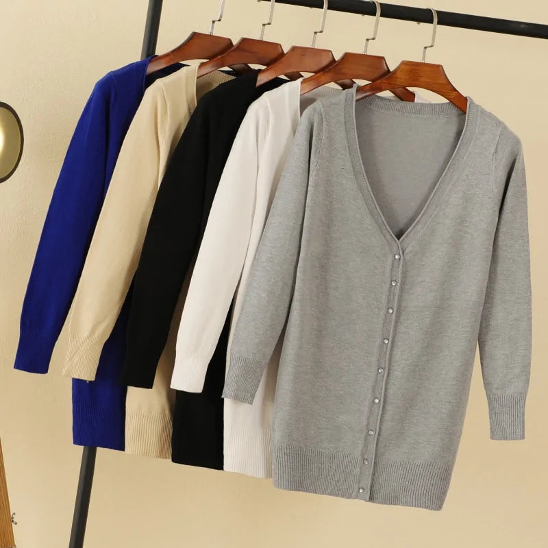 V-neck Woman Cardigan (various colors)