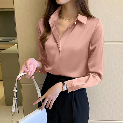 Summer Shirts Blouses Long Sleeve (various colors)