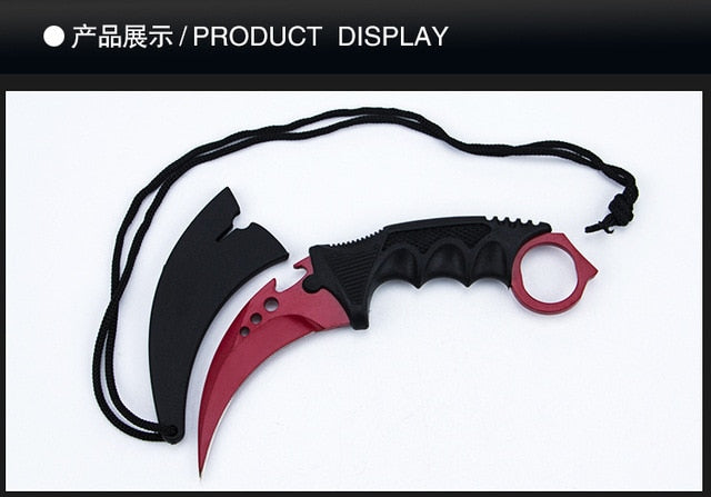 Foldable Three-eye Pure color Claw Knife