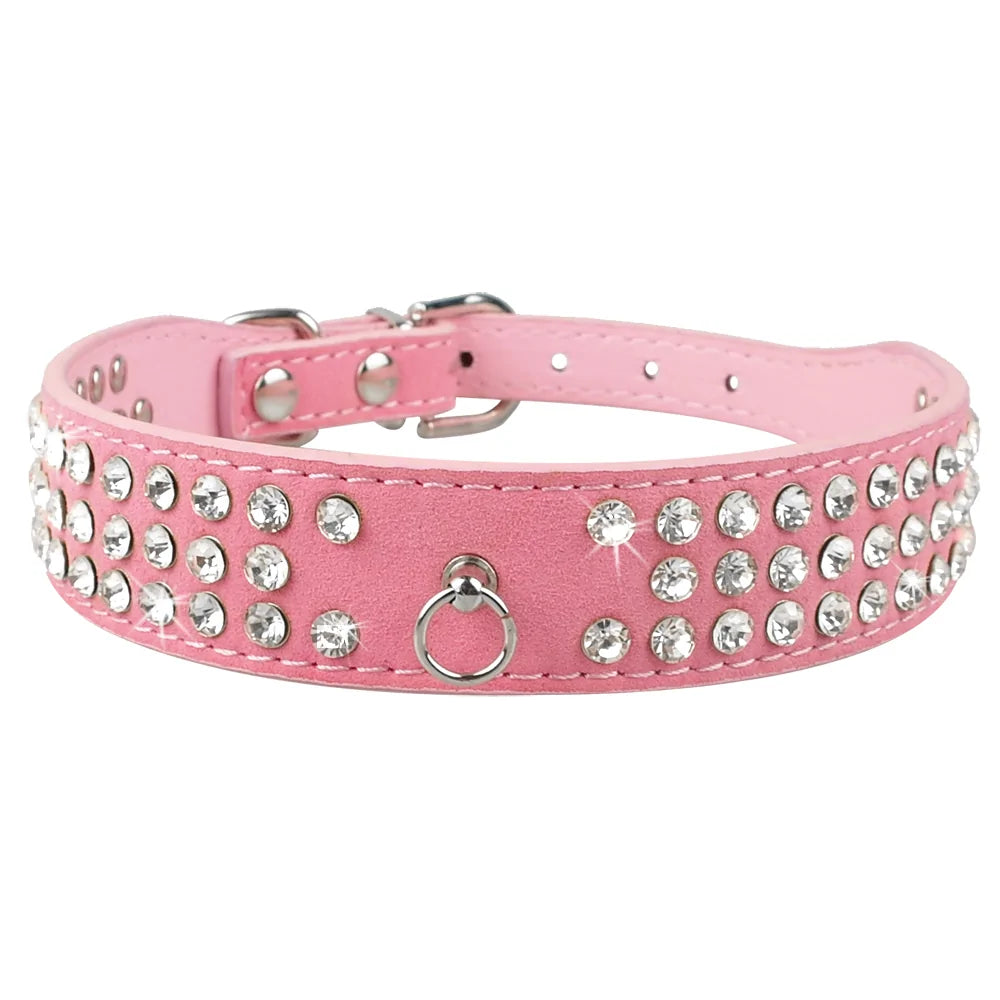 Rhinestone Adjustable Collars (various colors & styles)