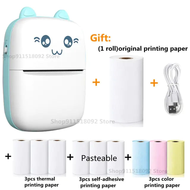 Cat Shape Mini Printer