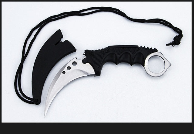 Foldable Three-eye Pure color Claw Knife