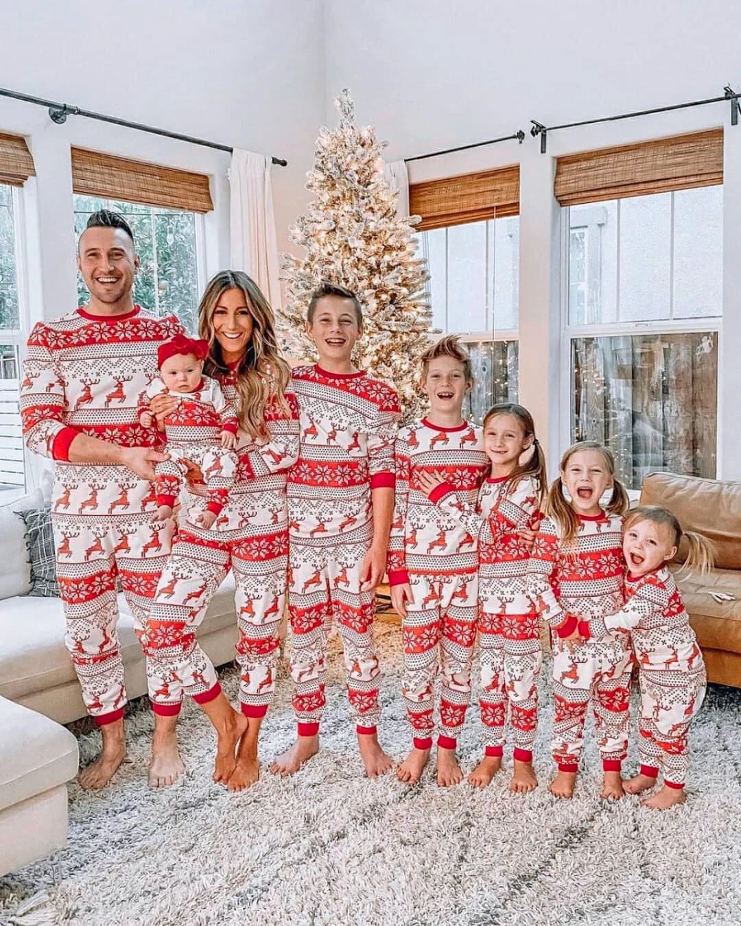 Christmas Pajamas Fall Family Set - Entire Family, Including Dogs!