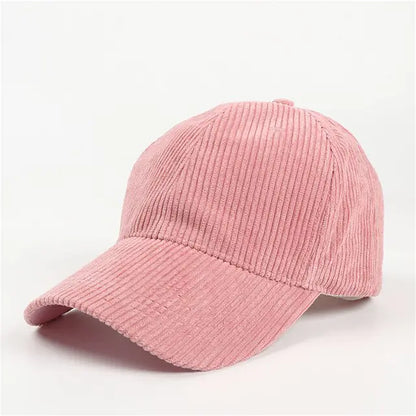 Summer Solid Corduroy Baseball Caps (various colors)