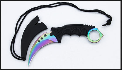 Foldable Three-eye Pure color Claw Knife