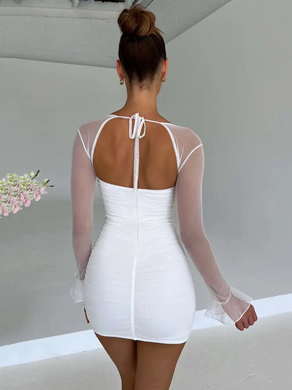 Elegant Backless Sexy Mini Dresses (various styles & colors)