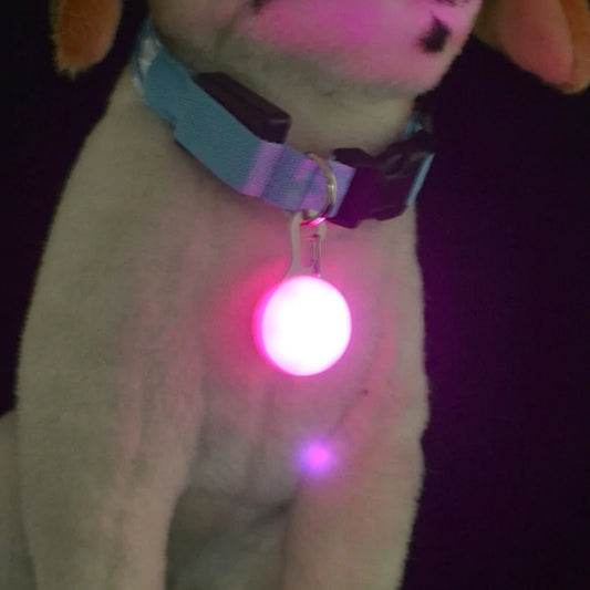 Pet Glowing Night Safety Collar Pendant