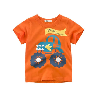 Children's Cartoon Short Sleeve T-Shirt