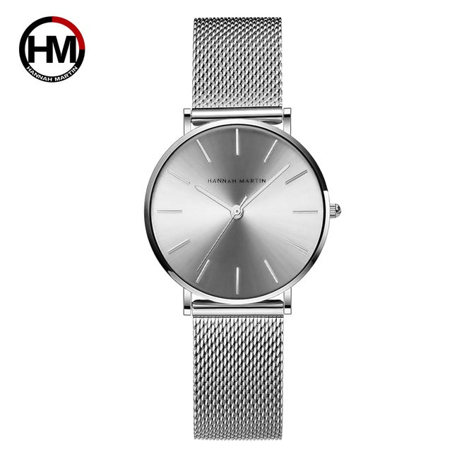 Steel Mesh Japan Quartz Watch (gold or silver)