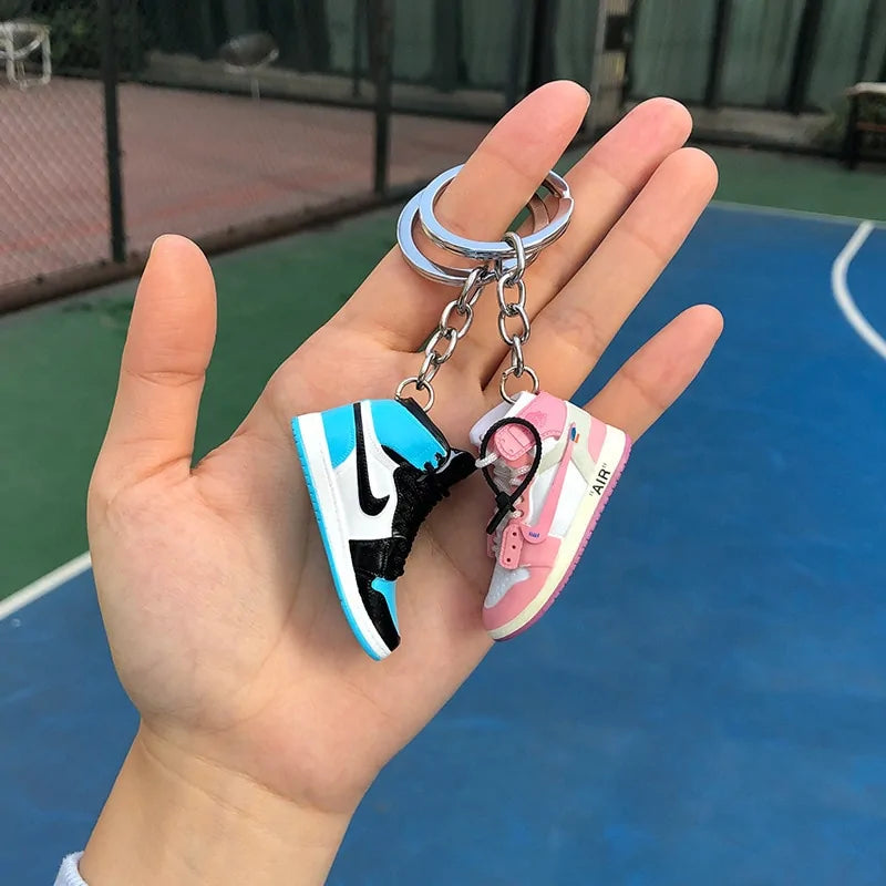 3D Sneaker Shoe Keychains