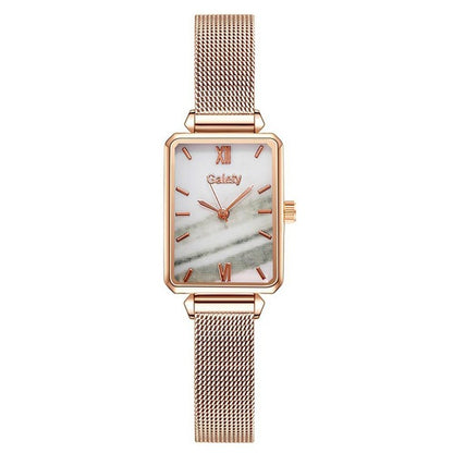 Square Quartz Watch & Optional Complimentary Bangle