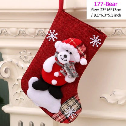 22 Different Christmas Stockings (Santas, Snowmen, Bears...)