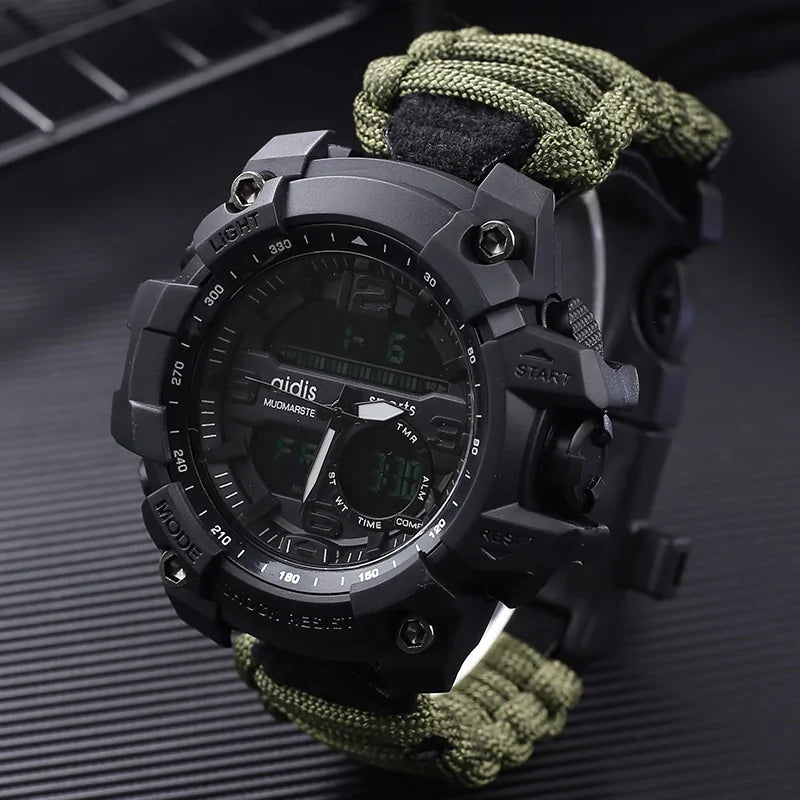 Waterproof LED Military Sports Watch