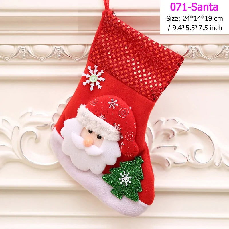 22 Different Christmas Stockings (Santas, Snowmen, Bears...)