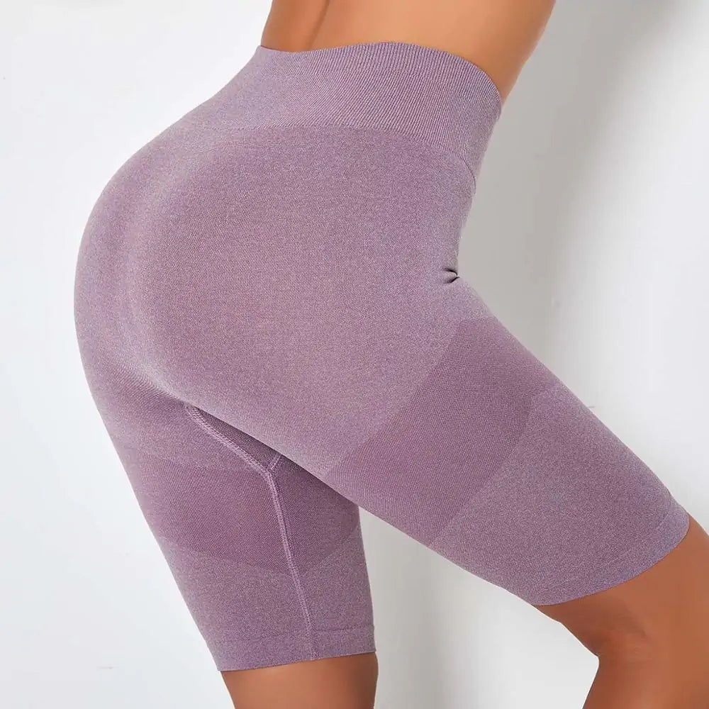 Women High Waist Seamless Legging Yoga Shorts (6 colors)