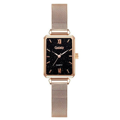 Square Quartz Watch & Optional Complimentary Bangle