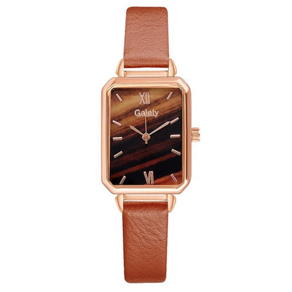 Square Quartz Watch & Optional Complimentary Bangle