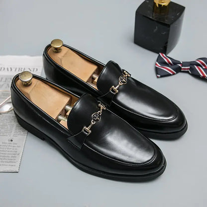 Classic Metal Chain Loafers (various shades)