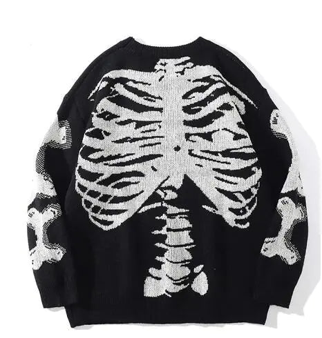 Men's Loose Skeleton Print Sweaters (various colors l