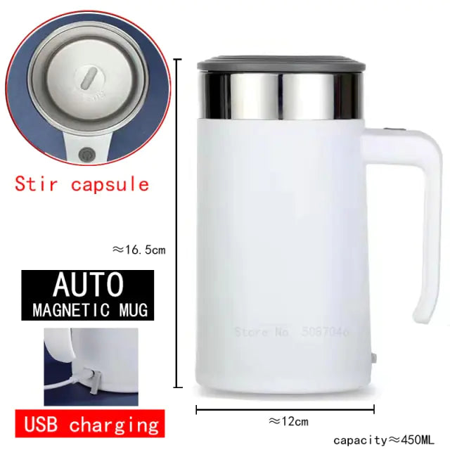 Self Stirring Magnetic Mug (various styles)