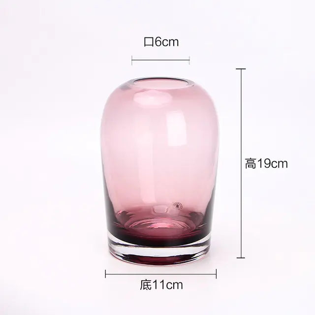 European Style Simple Vase Creative INS Glass Flower Ware (various styles)