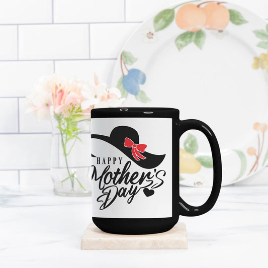 Mug - Mother's Day, Blk Hat, 15oz, Black