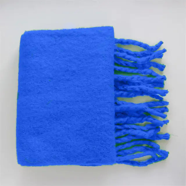 Cashmere Winter Scarf with Tassels (various colors)