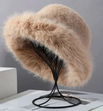 Fur Bucket Hat (various colors)