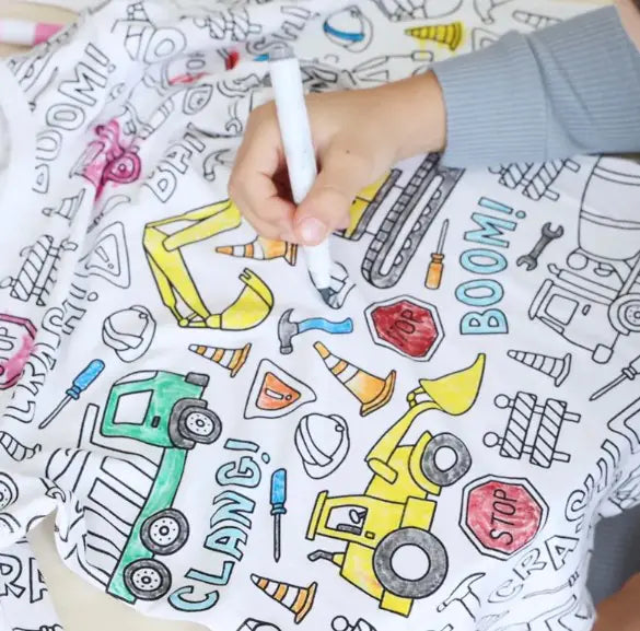 Children's Hand-painted Graffiti Pajamas Suit