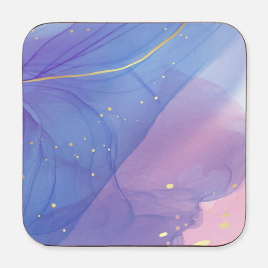 Coaster Watercolor Hardboard Back (Square) 4PK