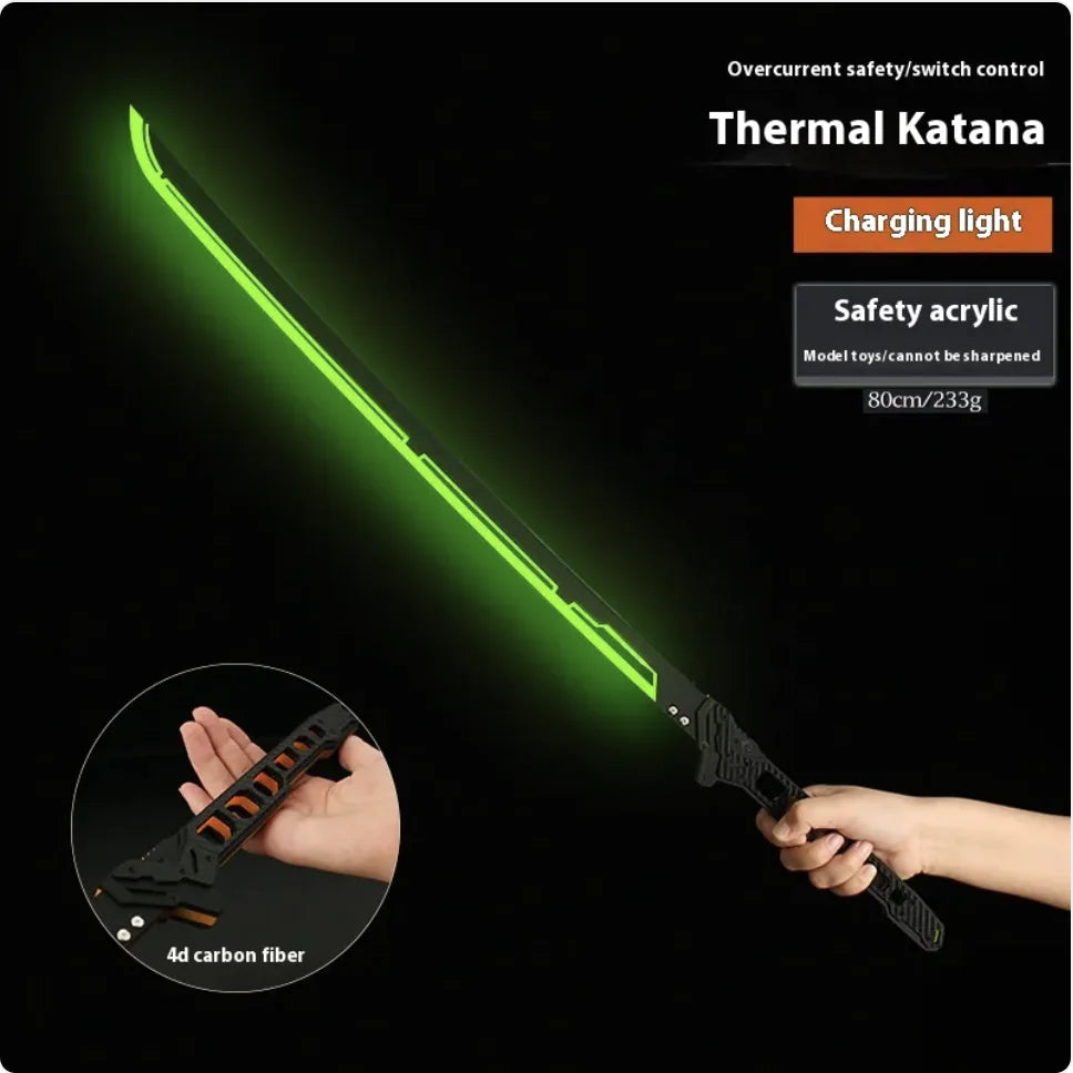 Large Luminous Samurai Sword Toy - Handmade Prop (various colors)