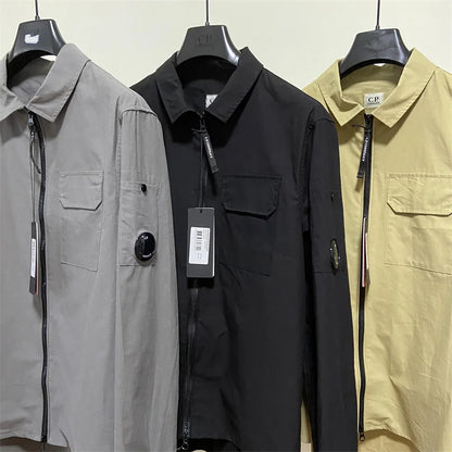 Monochrome Cotton Jacket for Men (various colors)