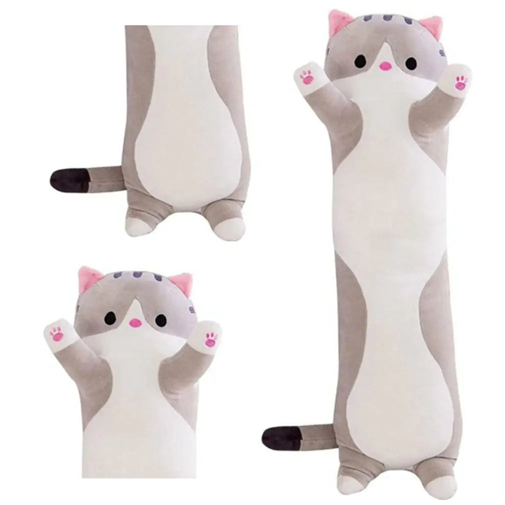 Cuddly Cat Side-Sleeper Body Pillow